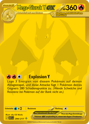 Mega-Glurak Y-ex-294-Erhabene Helden