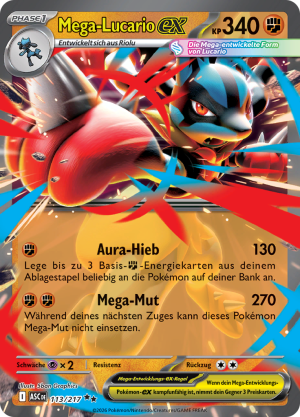 Mega-Lucario-ex-113-Erhabene Helden