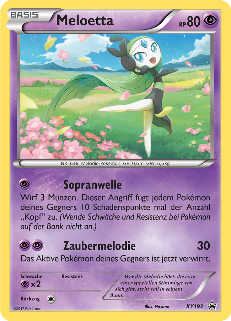 Meloetta - XY193 - XY Promos