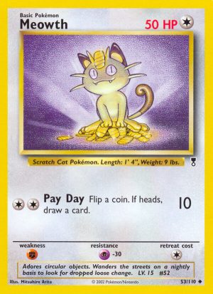 Meowth - 53 - Legendary Collection|Meowth - 53/110 - Revers Holo - Legendary Collection