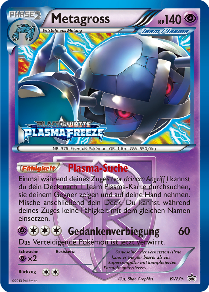 Metagross - BW75 - Black & White Promos
