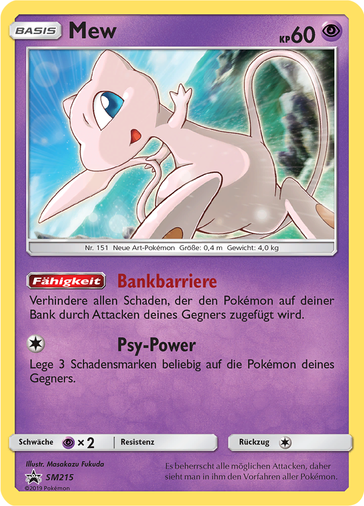 Mew - SM215 - Sun & Moon Promos