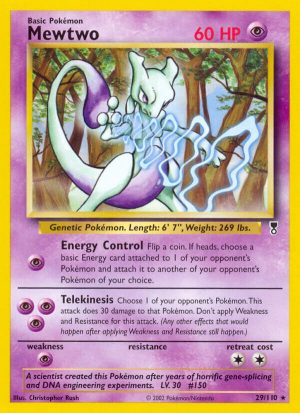 Mewtwo - 29 - Legendary Collection|Mewtwo - 29/110 - Revers Holo - Legendary Collection
