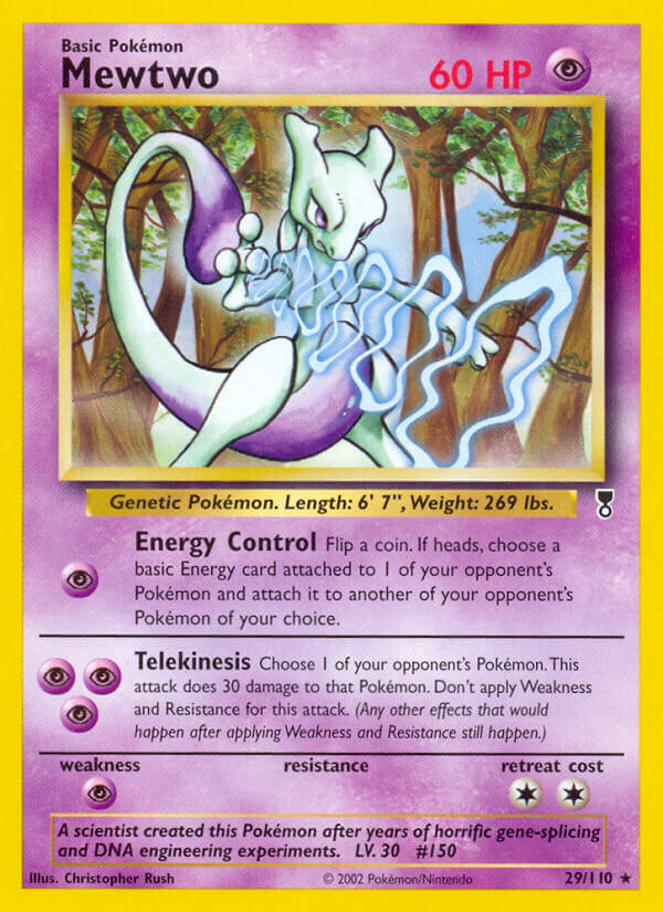 Mewtwo - 29 - Legendary Collection|Mewtwo - 29/110 - Revers Holo - Legendary Collection
