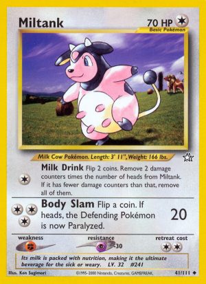 Miltank - Neo Genesis - Unlimited|Miltank - Neo Genesis - First Edition