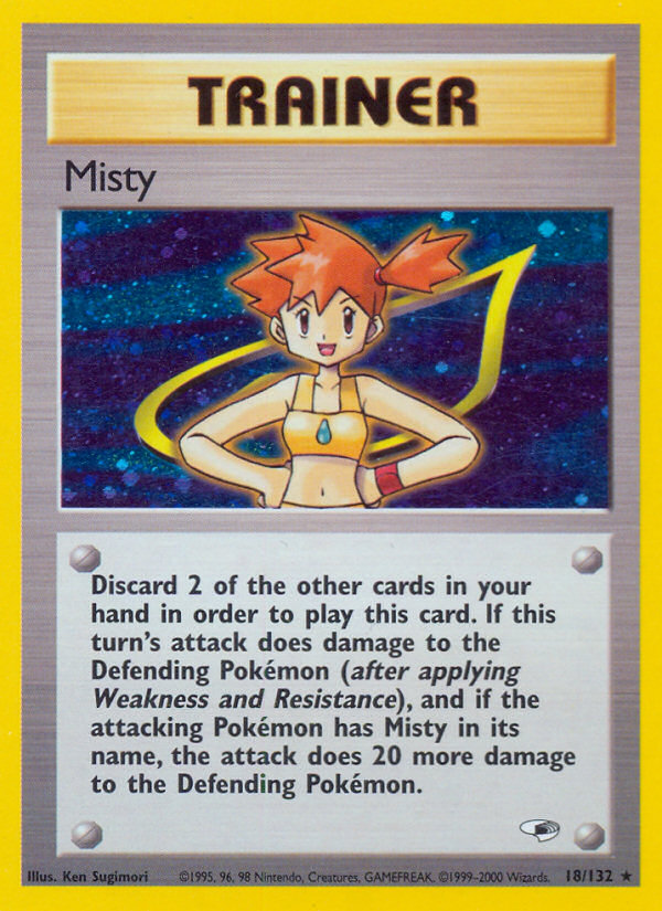 Misty - Gym Heroes - Unlimited|Misty - Gym Heroes - First Edition