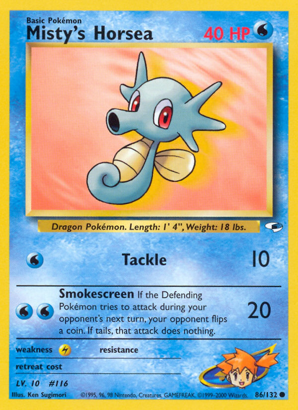 Misty’s Horsea - Gym Heroes - Unlimited|Misty’s Horsea - Gym Heroes - First Edition