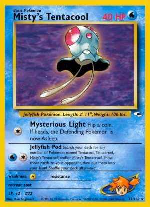 Misty’s Tentacool - Gym Heroes - Unlimited|Misty’s Tentacool - Gym Heroes - First Edition