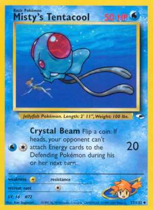 Misty’s Tentacool - Gym Heroes - Unlimited|Misty’s Tentacool - Gym Heroes - First Edition