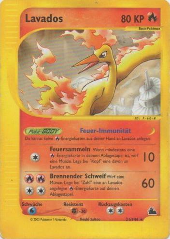 Moltres - H20 - Skyridge