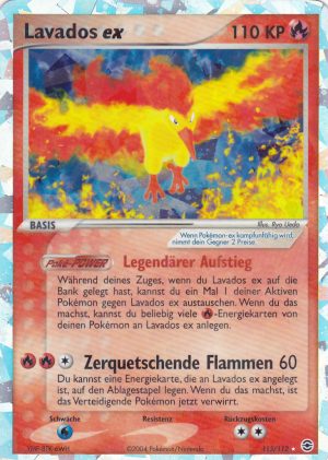 Moltres ex - 115 - Feuerrot & Blattgrun