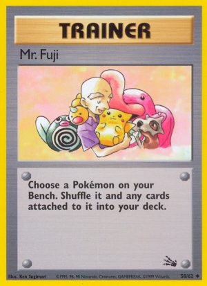 Mr. Fuji Fossil set unlimited|Mr. Fuji Fossil set first edition