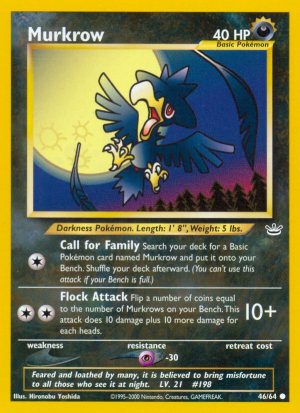 Murkrow - Neo Revelation - Unlimited|Murkrow - Neo Revelation - First Edition