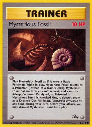 Mysterious Fossil Fossil set unlimited|Mysterious Fossil Fossil set first edition
