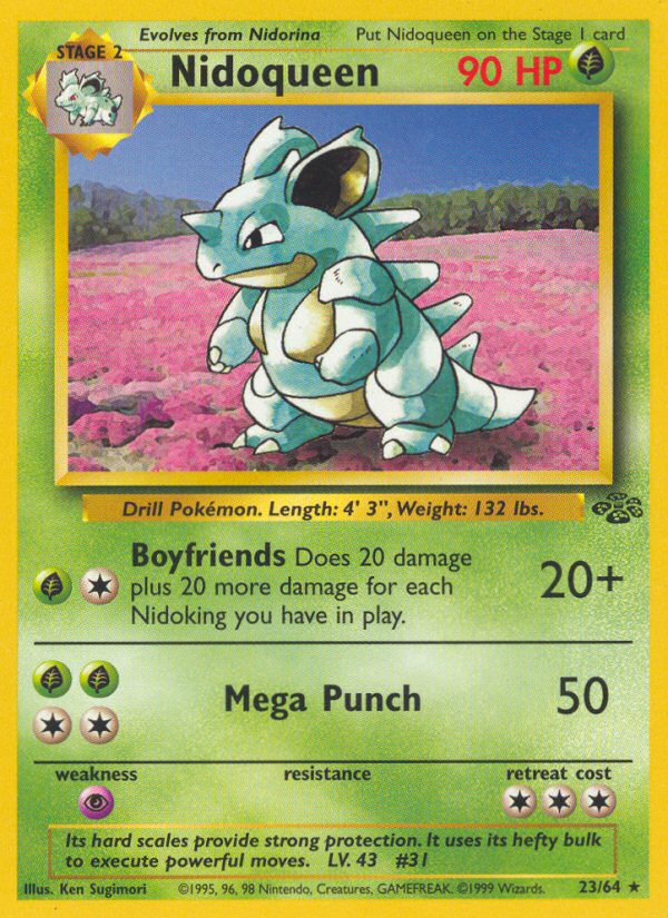 Nidoqueen unlimited jungle set|Nidoqueen first edition jungle set