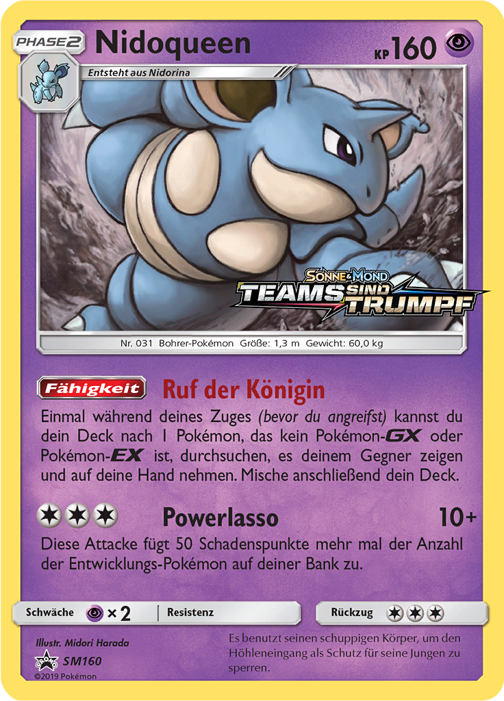 Nidoqueen - SM160 - Sun & Moon Promos