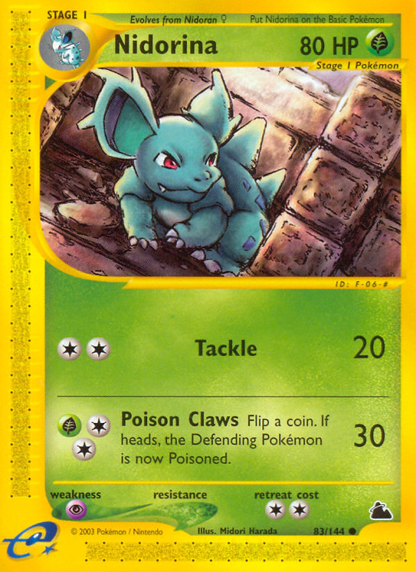 Nidorina - 83/144 - Skyridge|Nidorina - 83/144 - Reverse holo - Skyridge