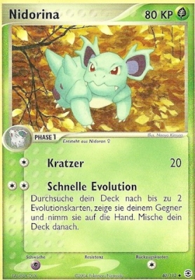 Nidorina - 40 - Feuerrot & Blattgrun