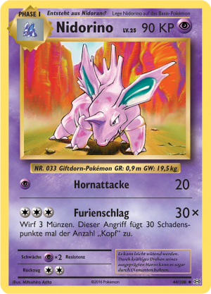 Nidorino - 44 - Evolution