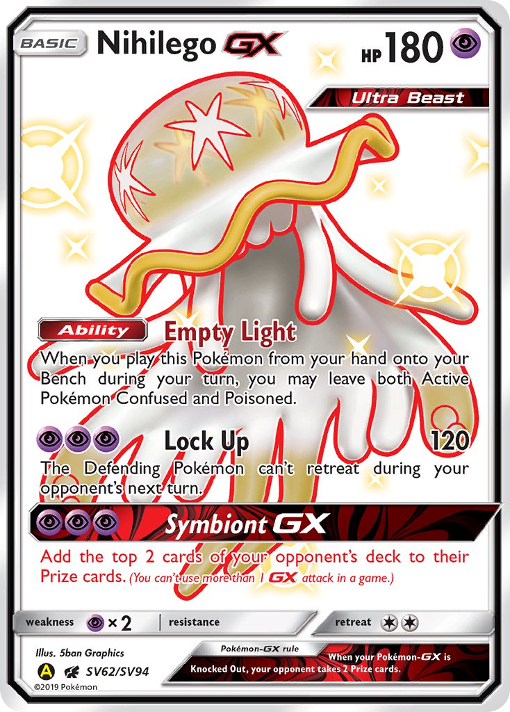 Nihilego-GX - SV62 - Crimson Invasion
