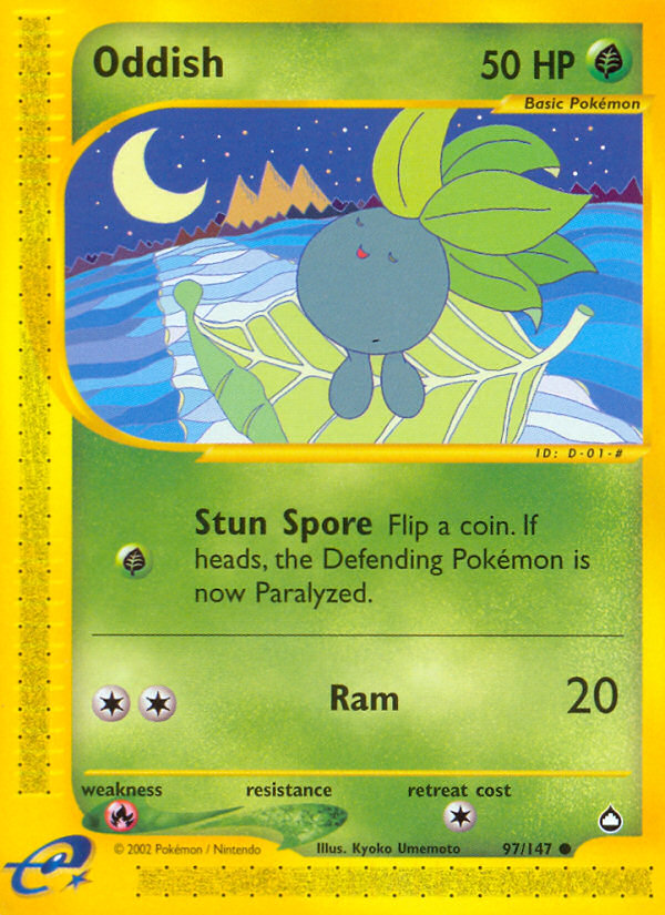 Oddish - 97/147 - Aquapolis|Oddish - 97/147 - Reverse holo - Aquapolis