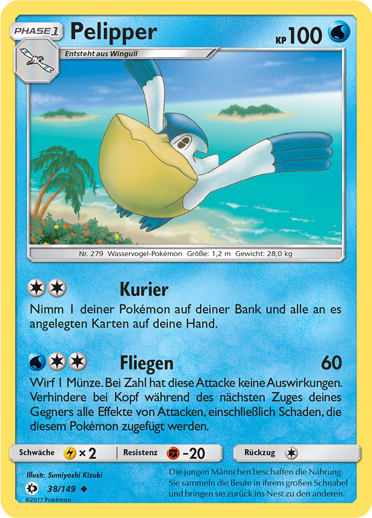 Pelipper - 38 - Sonne & Mond