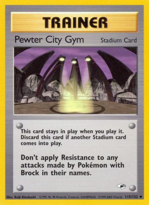 Pewter City Gym - Gym Heroes - Unlimited|Pewter City Gym - Gym Heroes - First Edition
