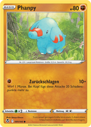 Phanpy - 91 - Silberne Sturmwinde