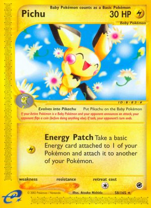Pichu - Expedition Base set|Pichu - Expedition Base set - Reverse Holo