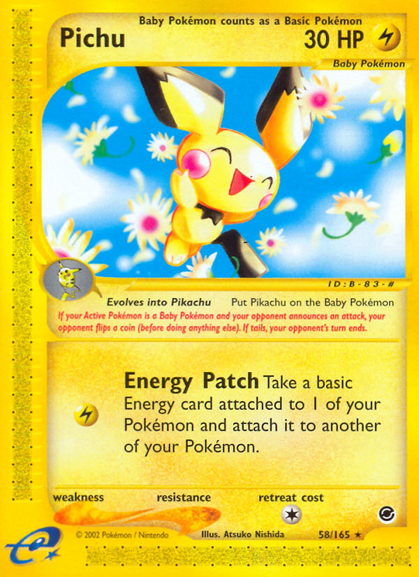 Pichu - Expedition Base set|Pichu - Expedition Base set - Reverse Holo