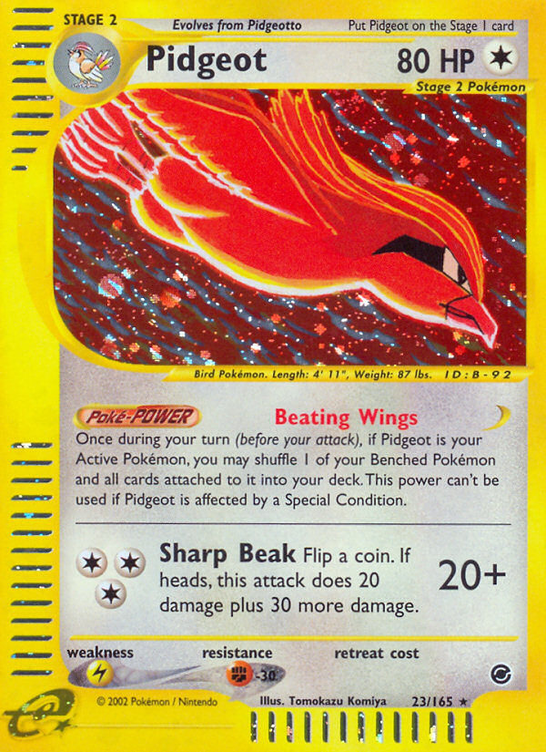 Pidgeot - Expedition Base set|Pidgeot - Expedition Base set - Reverse Holo