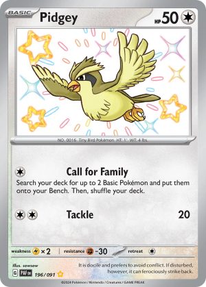 Pidgey-196-Paldean Fates