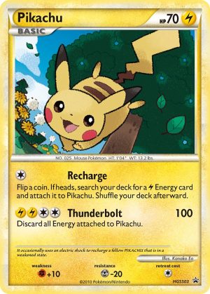 Pikachu - HGSS03 - HeartGold & SoulSilver Promos