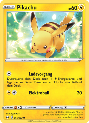 Pikachu - 65 - Schwert & Schild