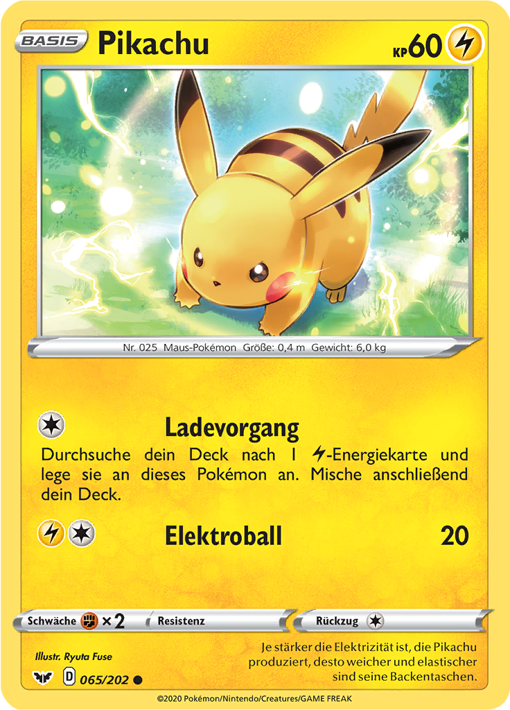 Pikachu - 65 - Schwert & Schild