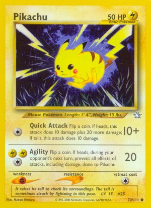 Pikachu - Neo Genesis - Unlimited|Pikachu - Neo Genesis - First Edition