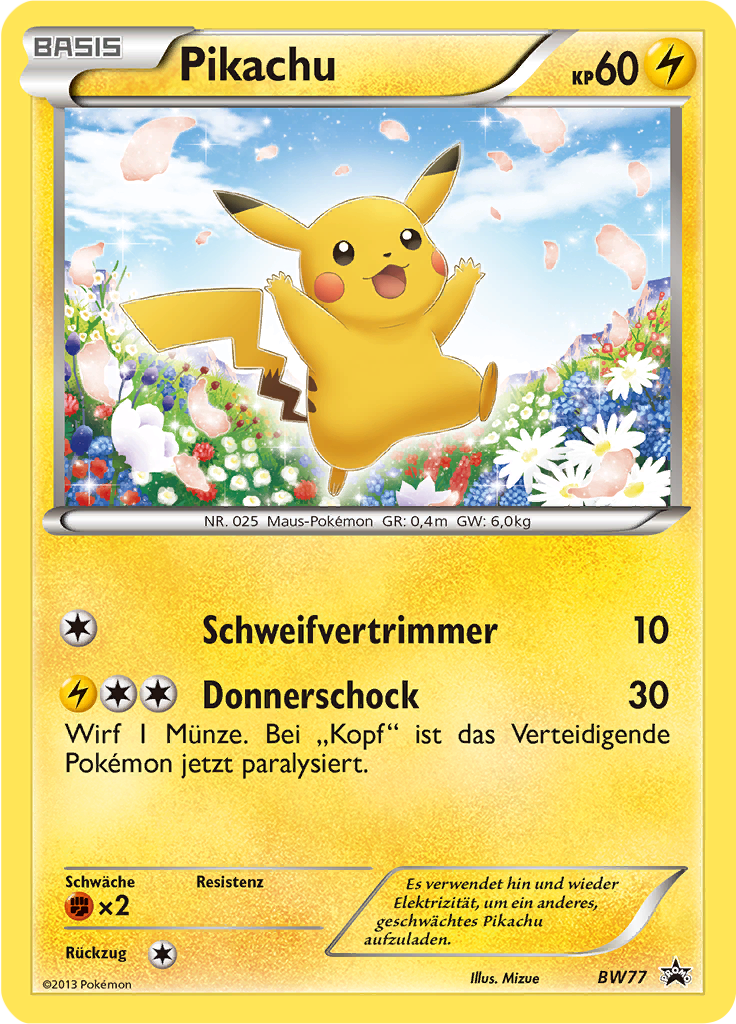 Pikachu - BW77 - Black & White Promos