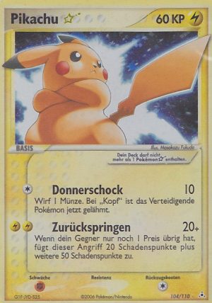 Pikachu Star - 104 - Holon Phantoms