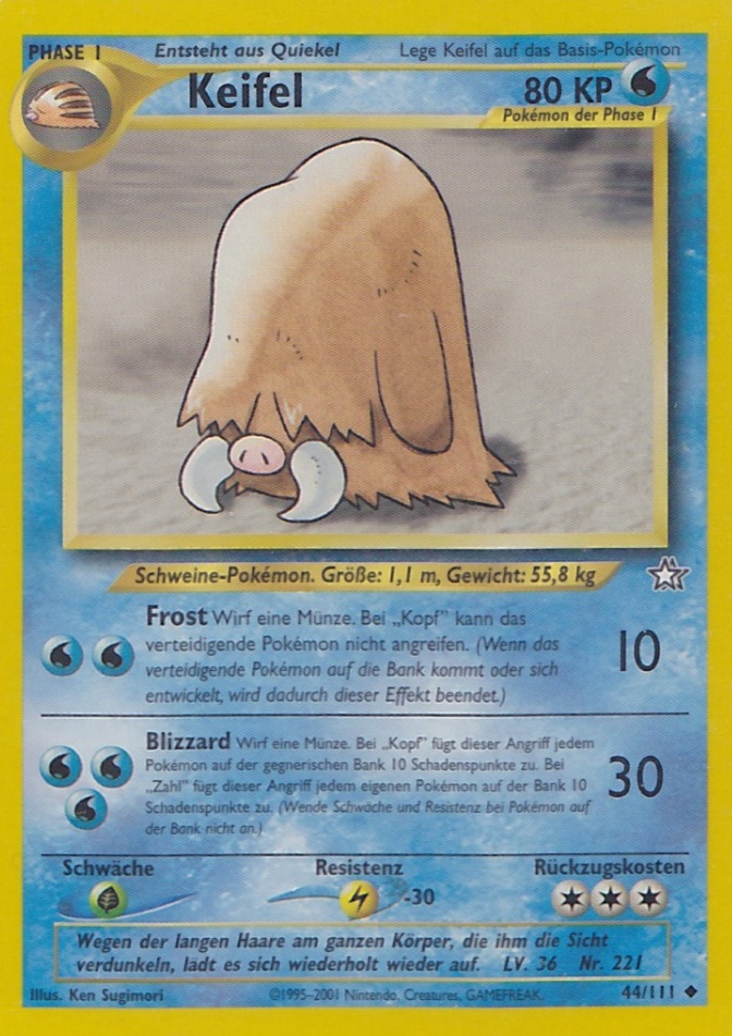 Piloswine - 44 - Neo Genesis