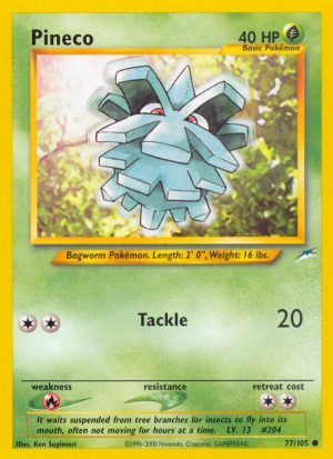 Pineco - Neo Destiny - Unlimited|Pineco - Neo Destiny - First Edition