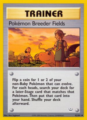 Pokémon Breeder Fields - Neo Revelation - Unlimited|Pokémon Breeder Fields - Neo Revelation - First Edition