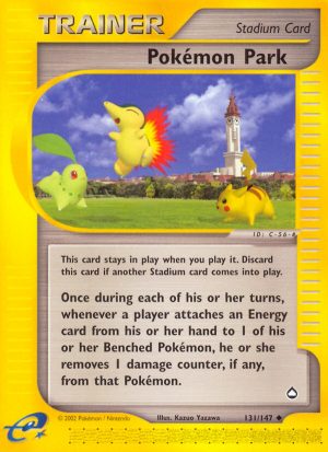 Pokémon Park - 131/147 - Aquapolis|Pokémon Park - 131/147 - Reverse holo - Aquapolis