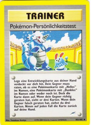 Pokémon Personality Test - 102 - Neo Destiny