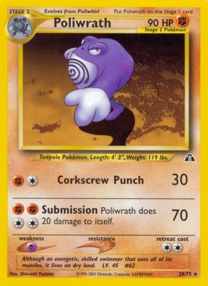 Poliwrath - Neo Discovery - Unlimited|Poliwrath - Neo Discovery - First Edition