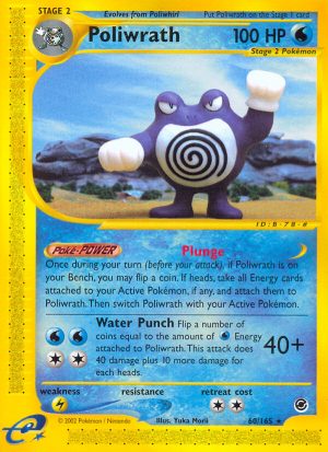 Poliwrath - Expedition Base set|Poliwrath - Expedition Base set - Reverse Holo