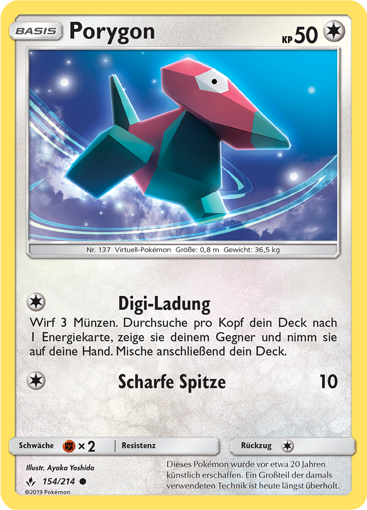 Porygon 154/214 - Wert, Bild & Seltenheit | Pokemonkarte.de