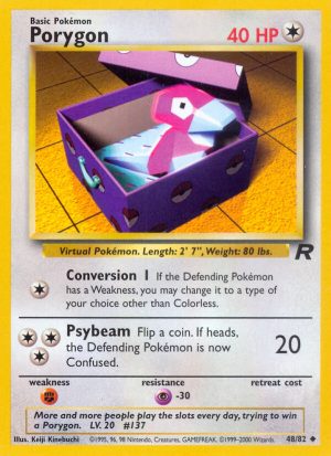 Porygon Team Rocket unlimited|Porygon Team Rocket first edition