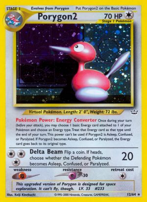 Porygon2 - Neo Revelation - Unlimited|Porygon2 - Neo Revelation - First Edition