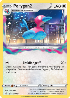 Porygon2 - 141 - Verlorener Ursprung