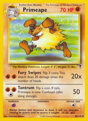 Primeape - 59 - Legendary Collection|Primeape - 59/110 - Revers Holo - Legendary Collection